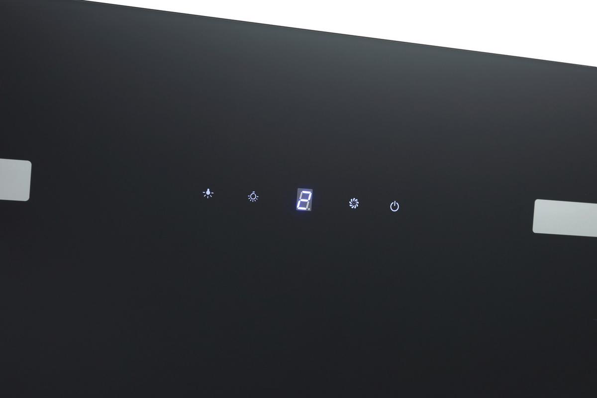 Kuhinjska Napa Solea, 60cm - črna, Trend, kovina/steklo (60/76,4-114,4/38,2cm) - Respekta