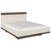 PAT SAJO - stejar închis la culoare/șampanie, Trend, material pe bază de lemn (160/200cm) - Premium Living