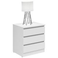 Noćni Ormarić Saturn - bijela, Konvencionalno, drvni materijal (45/52/42cm) - Based