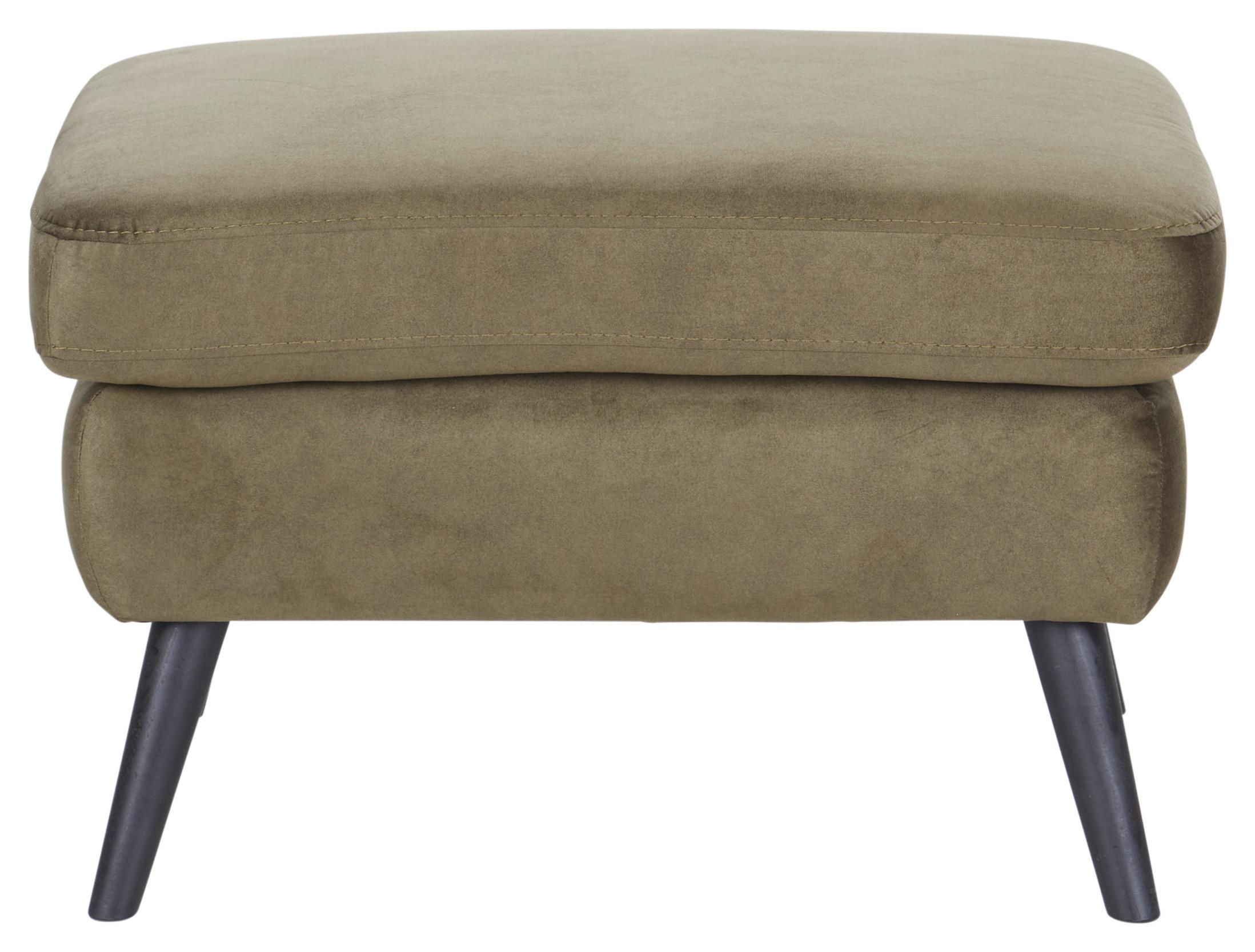 Taburet LAHTI - verde/măsliniu, Modern, lemn/textil (72/47/62cm) - Luca Bessoni