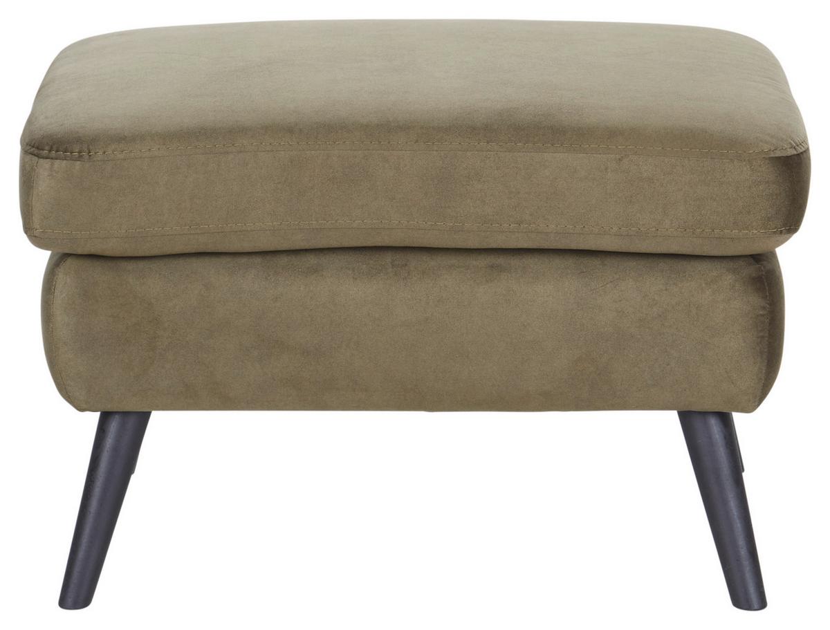 Taburet LAHTI - verde/măsliniu, Modern, lemn/textil (72/47/62cm) - Luca Bessoni