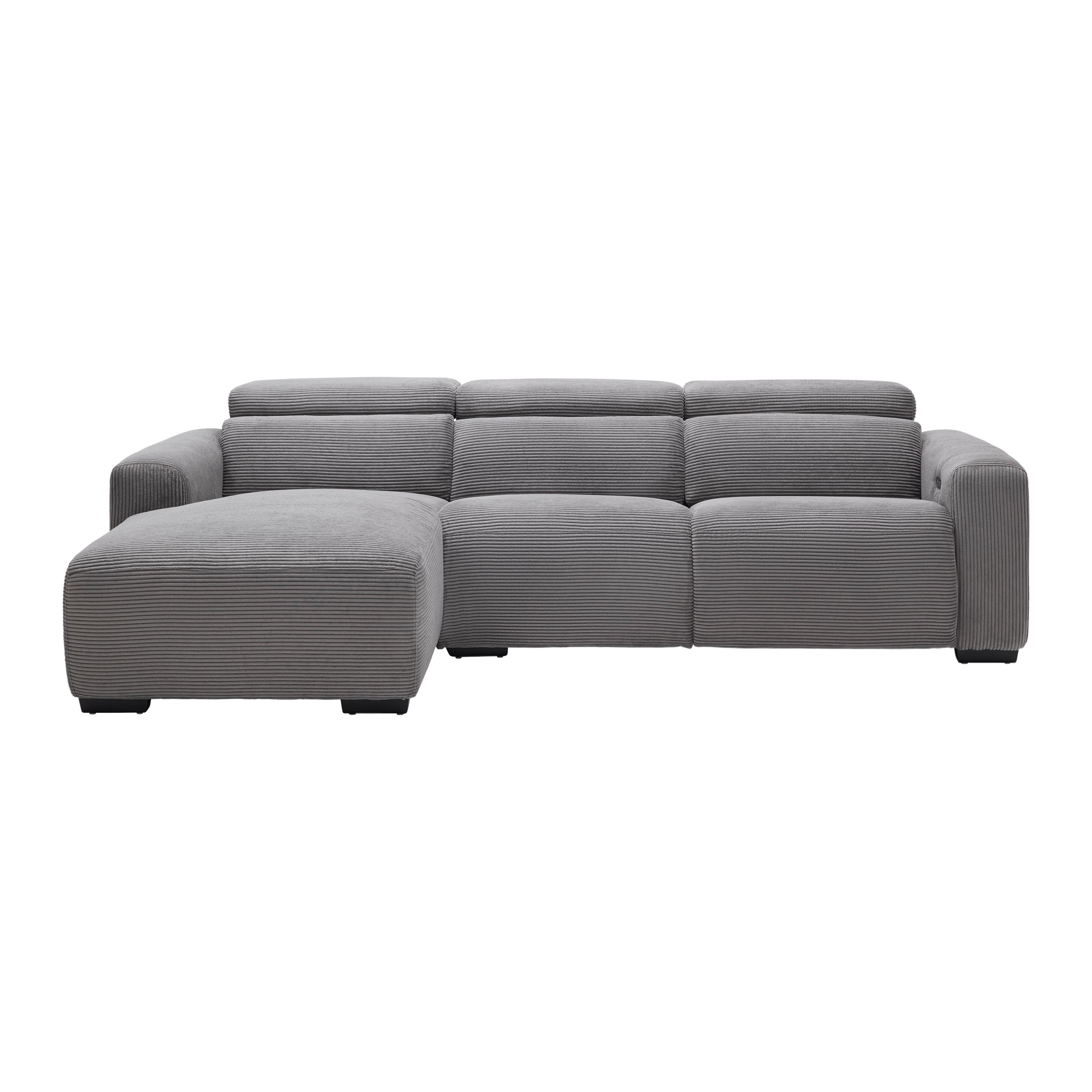 Sedežna Garnitura Bondico 272, Antracit - črna/antracit, Moderno, kovina/tekstil (272/75-92/101 / 170cm) - Mömax