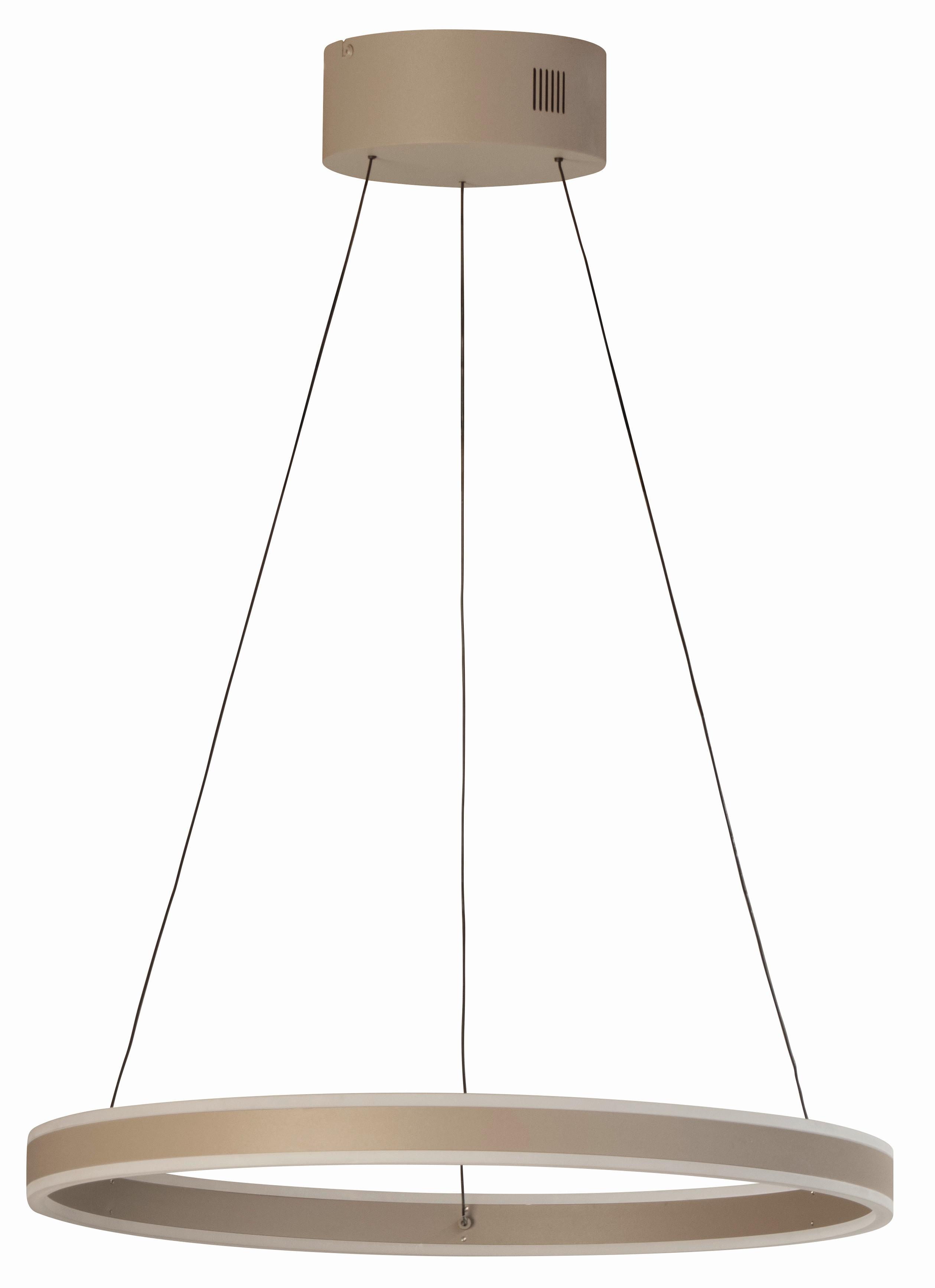 LAMPA WISZĄCA LED 61145 SILVIO - greige, Design, metal/szkło (60/50-180cm) - Fischer & Honsel