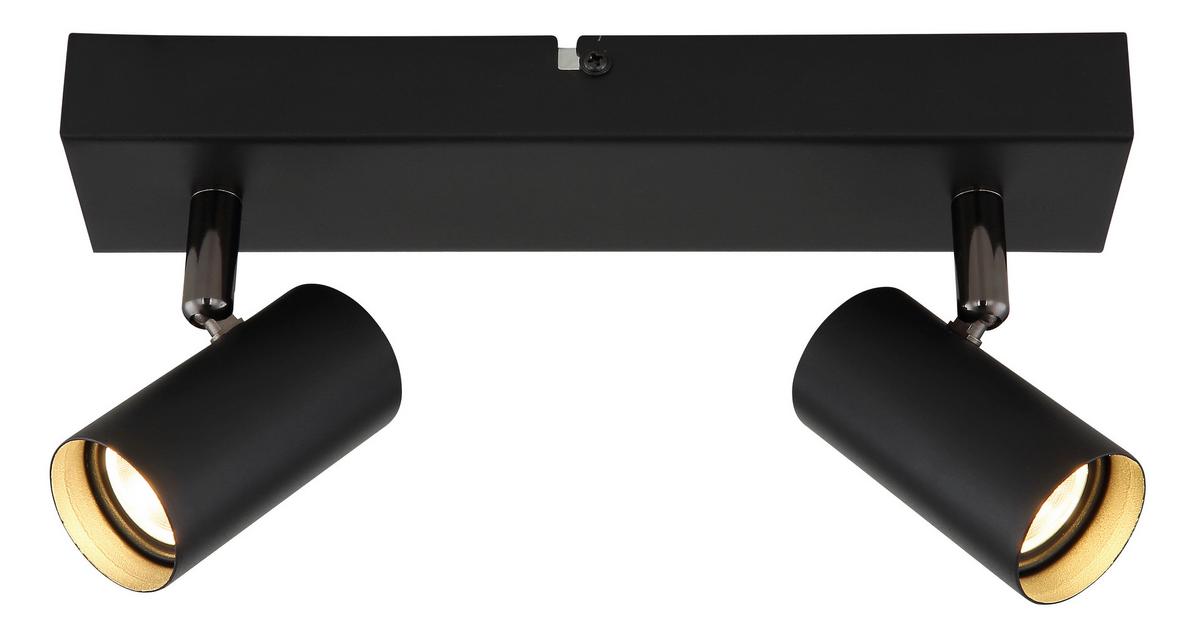 Led Reflektor Este - crni krom/crna, Design, metal (26/6/11cm) - Globo