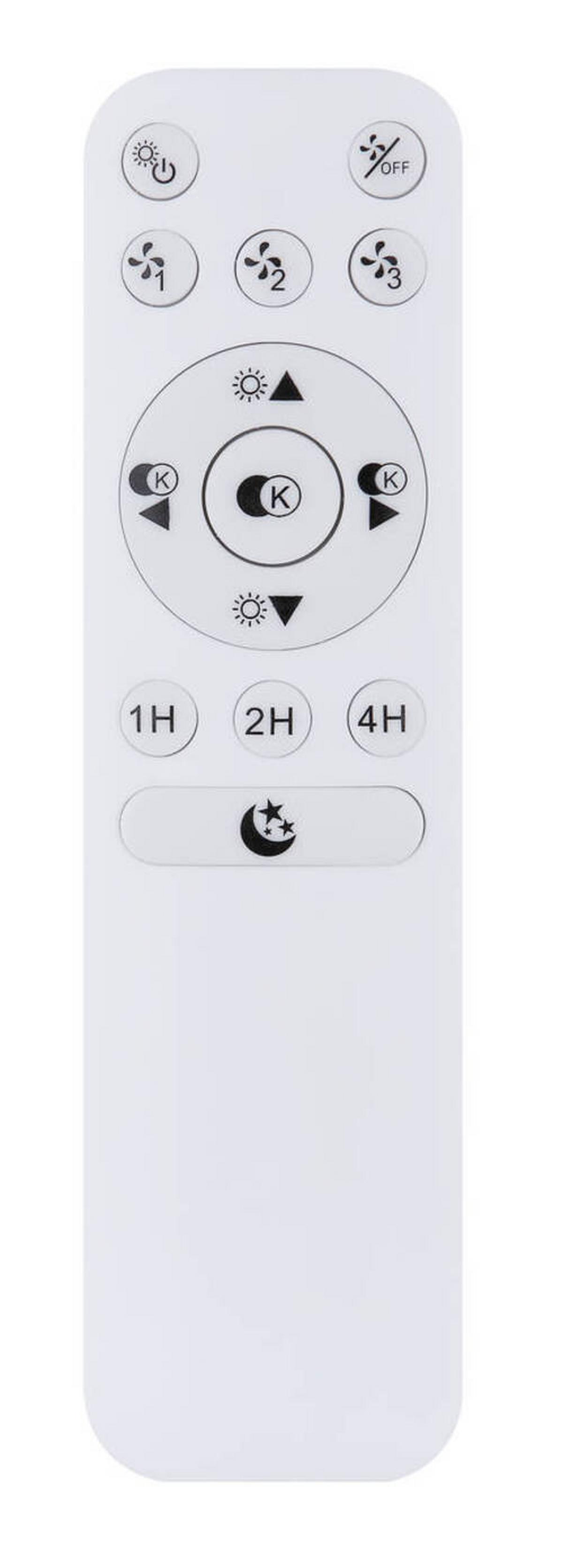 Stropni Ventilator 03628b - črna/opal, Basics, kovina/umetna masa (52,5/17,5cm) - Globo