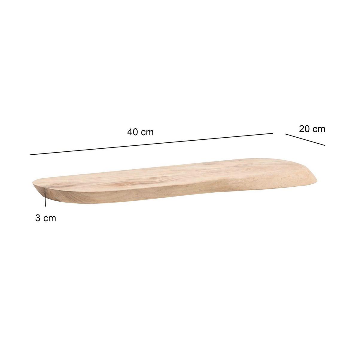 Wandboard Wl7.400 - Akaziefarben, Design, Holz (40/3/20cm) - Livetastic