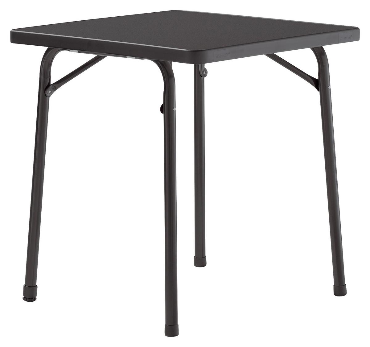 Gartentisch ca.70x70x72cm Anthrazit - Anthrazit, MODERN, Holzwerkstoff/Metall (70/70/72cm) - Sieger