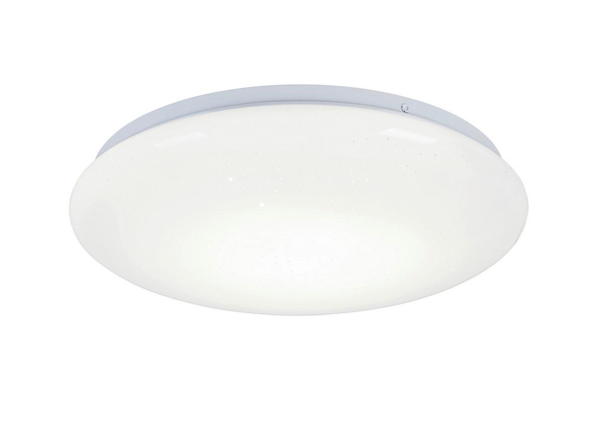 LED Mennyezeti Lámpa Iskri - fehér, Modern, műanyag/fém (33/6,5cm) - Mömax