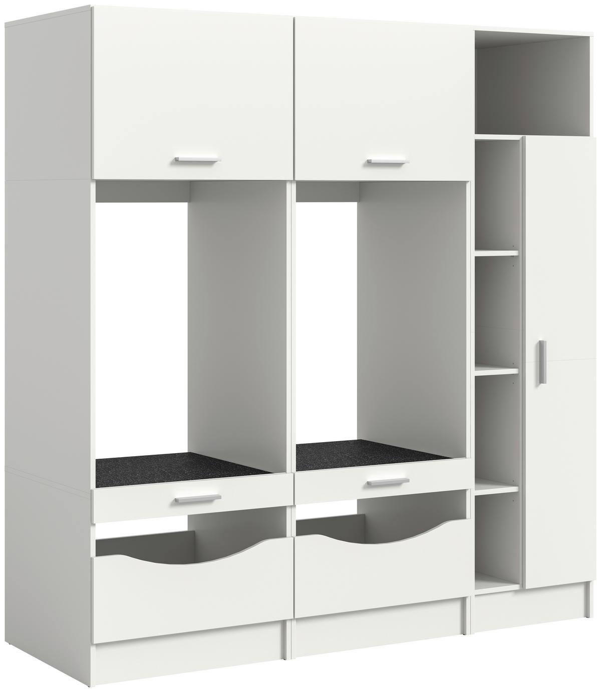 Hauswirtschaftsraum Free Weiß - Weiß, Basics, Holzwerkstoff (183/195/68cm) - MID.YOU