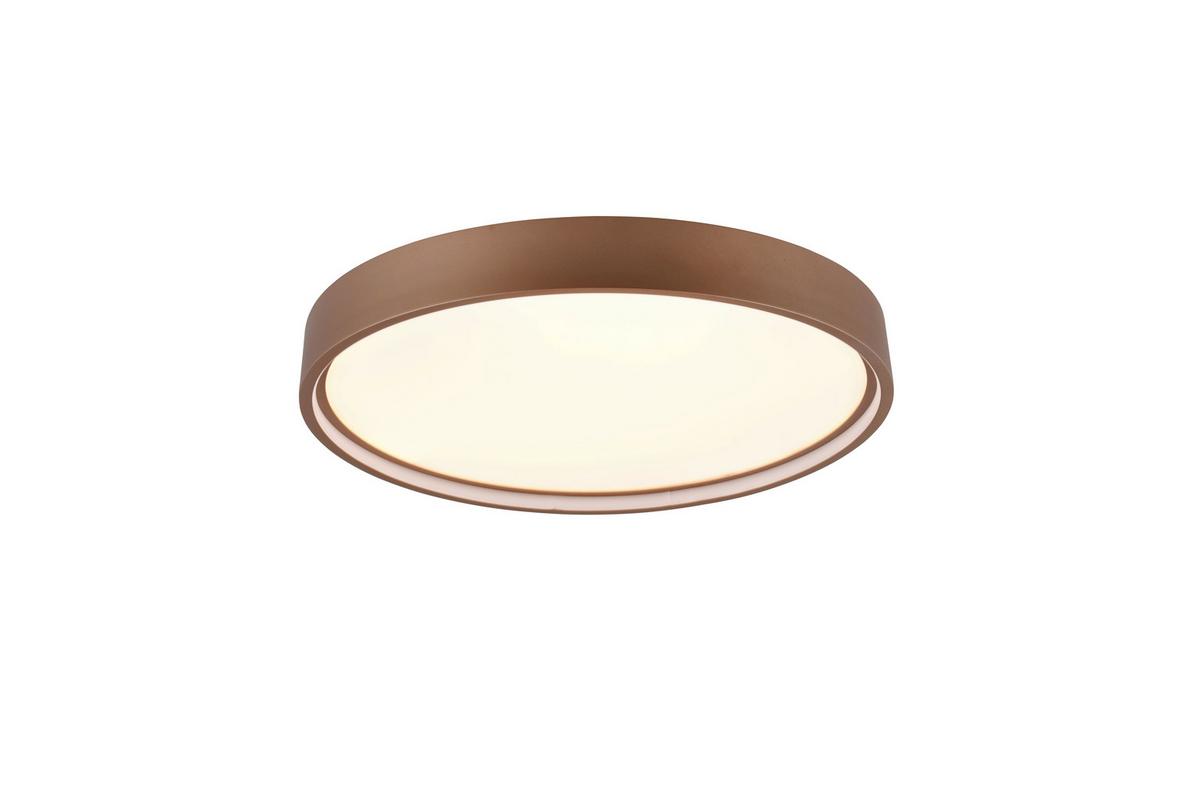 LED-Deckenleuchte Doha in Braun max. 29 Watt - Braun, MODERN, Metall (45/5,5cm) - Trio Leuchten