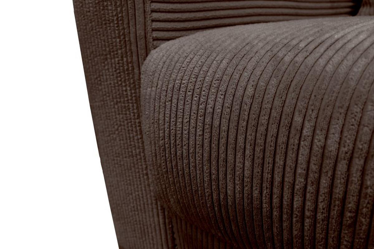 Kutna Garnitura Xela - tamno siva/crna, Moderno, tekstil (265/170cm) - Modern Living