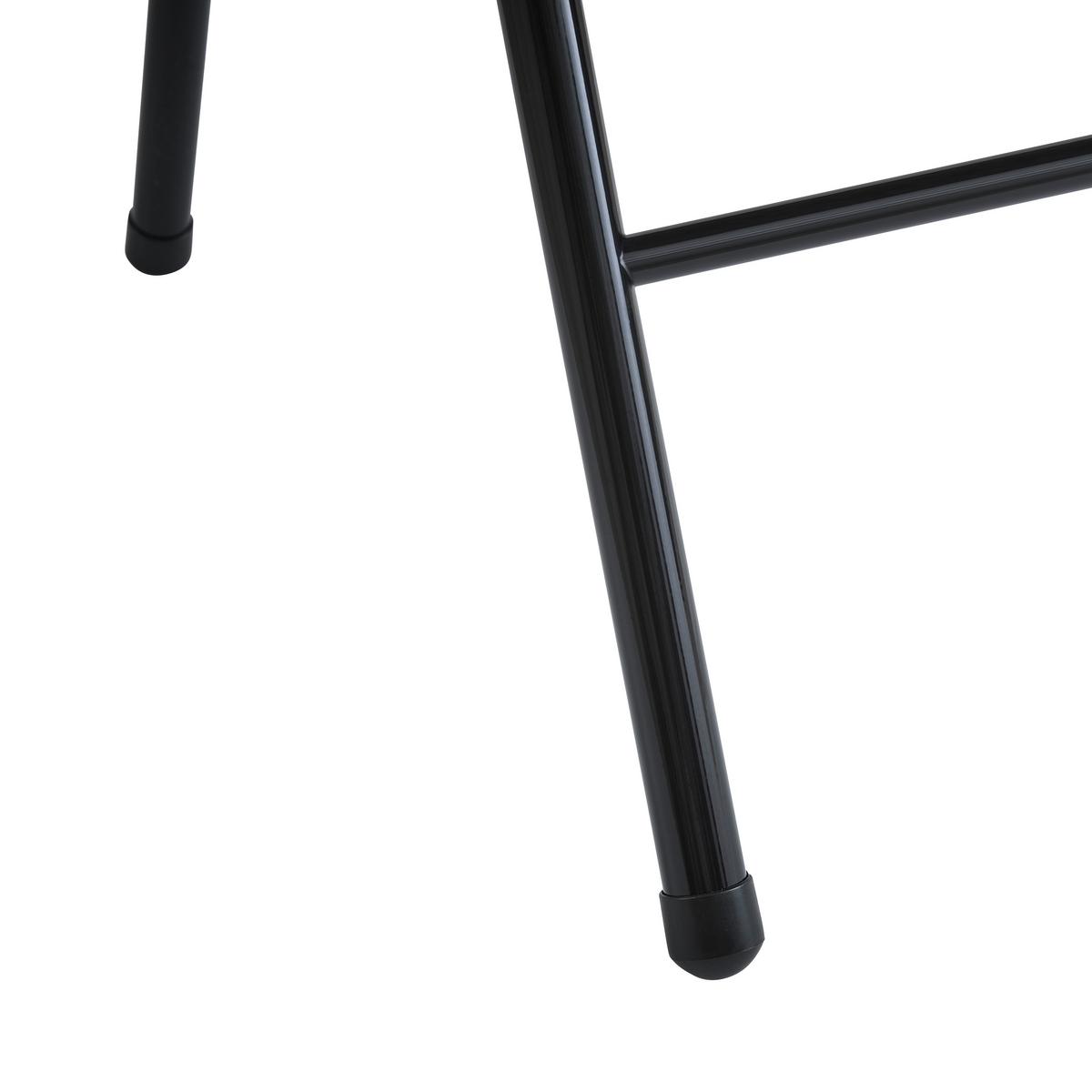KRZESŁO SKŁADANE COSTA - czarny/szary, Basics, metal/tkanina (46,5/79/47cm) - Boxxx
