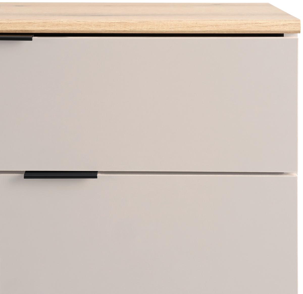 Komoda Clever - kašmir/boje hrasta, Moderno, drvni materijal/plastika (70/92/38cm) - Modern Living
