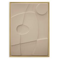Bild Antonio Hellbraun ca. 50x70cm - Hellbraun/Eichefarben, Holzwerkstoff/Kunststoff (50/70cm) - Modern Living