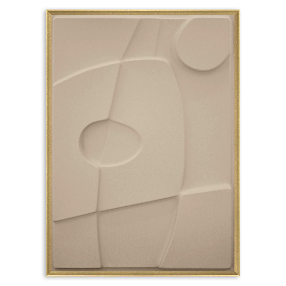 Bild Antonio Hellbraun ca. 50x70cm - Hellbraun/Eichefarben, Holzwerkstoff/Kunststoff (50/70cm) - Modern Living