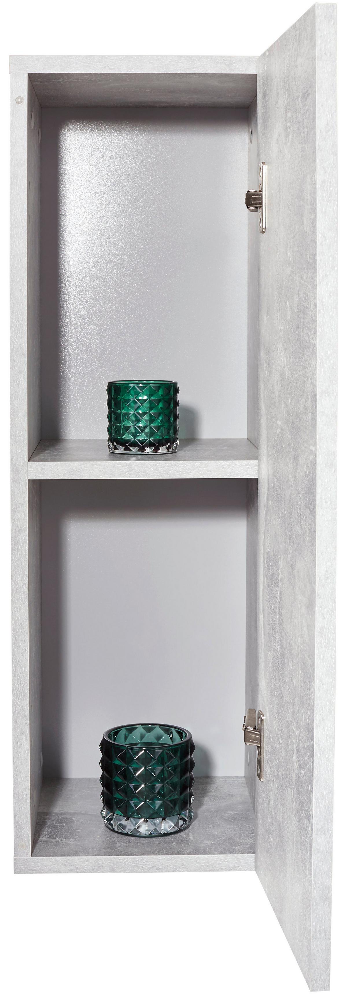Zidna Polica Halma - siva, Moderno, drvni materijal (26,5/75/28cm) - Modern Living