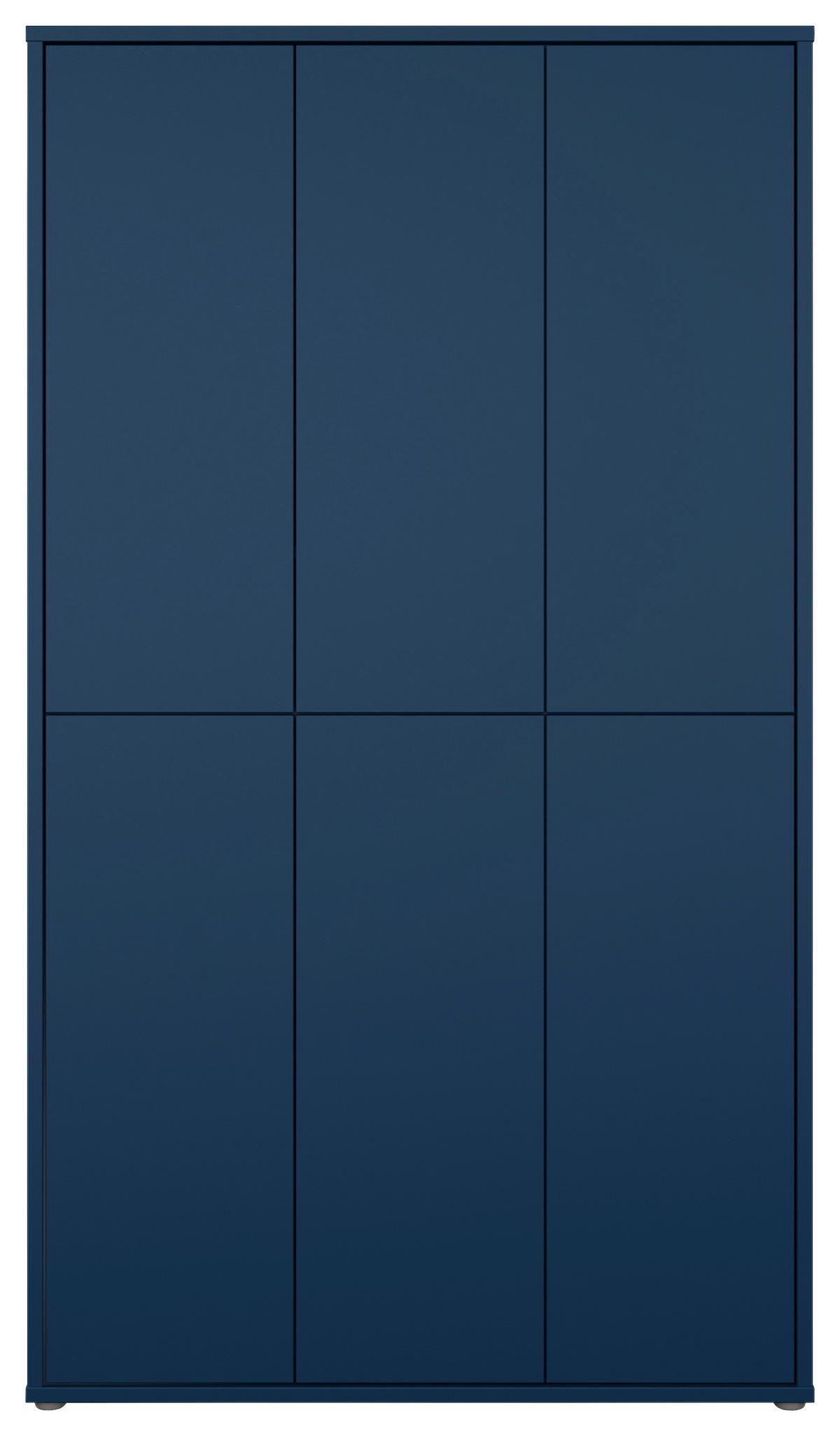 Omara Za Čevlje Alice, Temno Modra - siva/temno modra, Moderno, umetna masa/leseni material (109,2/191,9/34,9cm) - Modern Living
