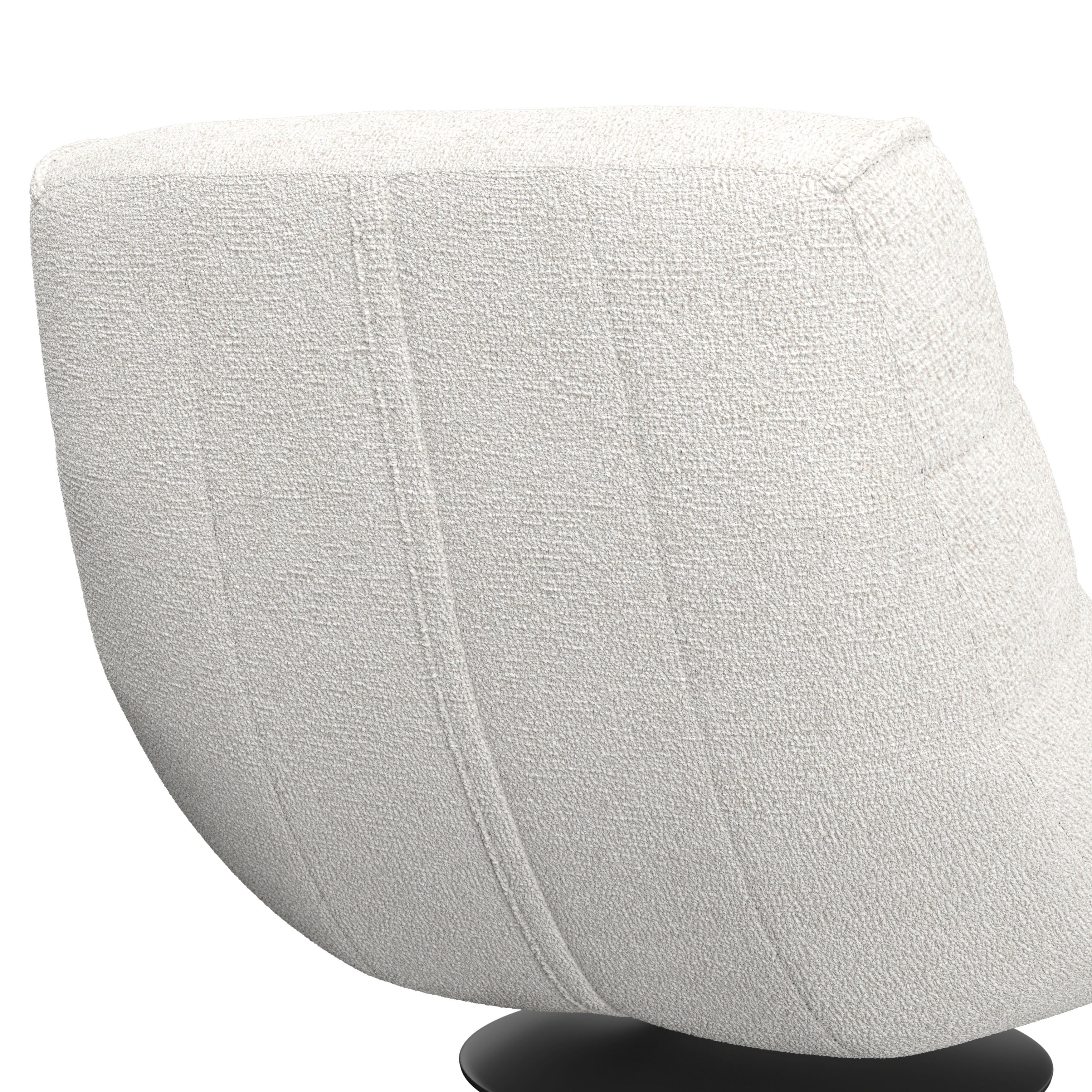 RELAXFÅTÖLJ LORENA - ljusgrå/svart, Modern, metall/textil (101/83/95cm) - Bessagi Home