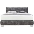 Boxspringbett in Anthrazit ca. 160x200cm - Anthrazit, KONVENTIONELL, Textil (160/200cm) - Premium Living Boxspringbett in Anthrazit ca. 160x200cm - Anthrazit, KONVENTIONELL, Textil (160/200cm) - Premium Living