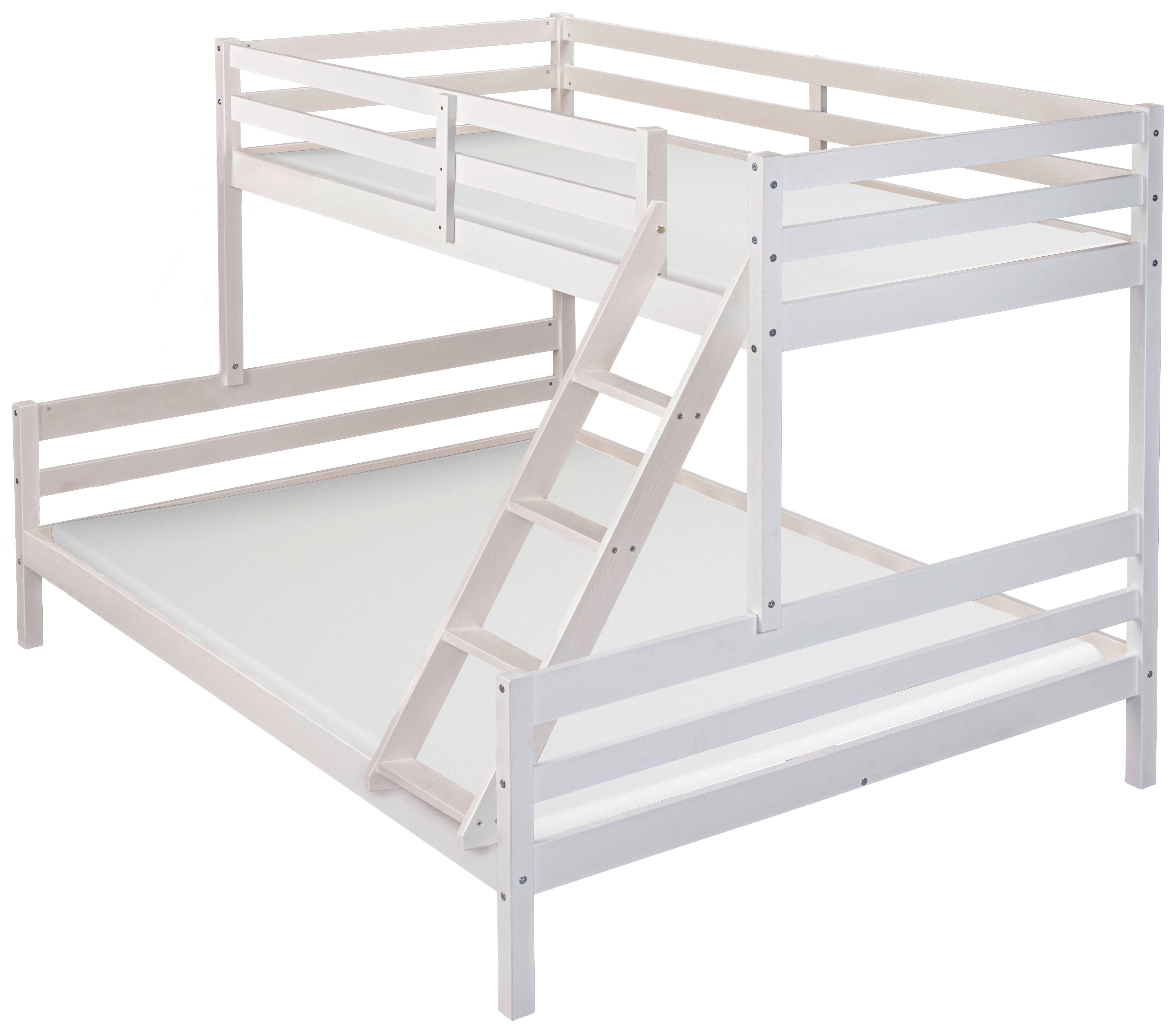 Etagenbett Sleepy Cloud ca. 90-140x200 cm Weiß - Weiß, MODERN, Holz (90-140/200cm) - MID.YOU