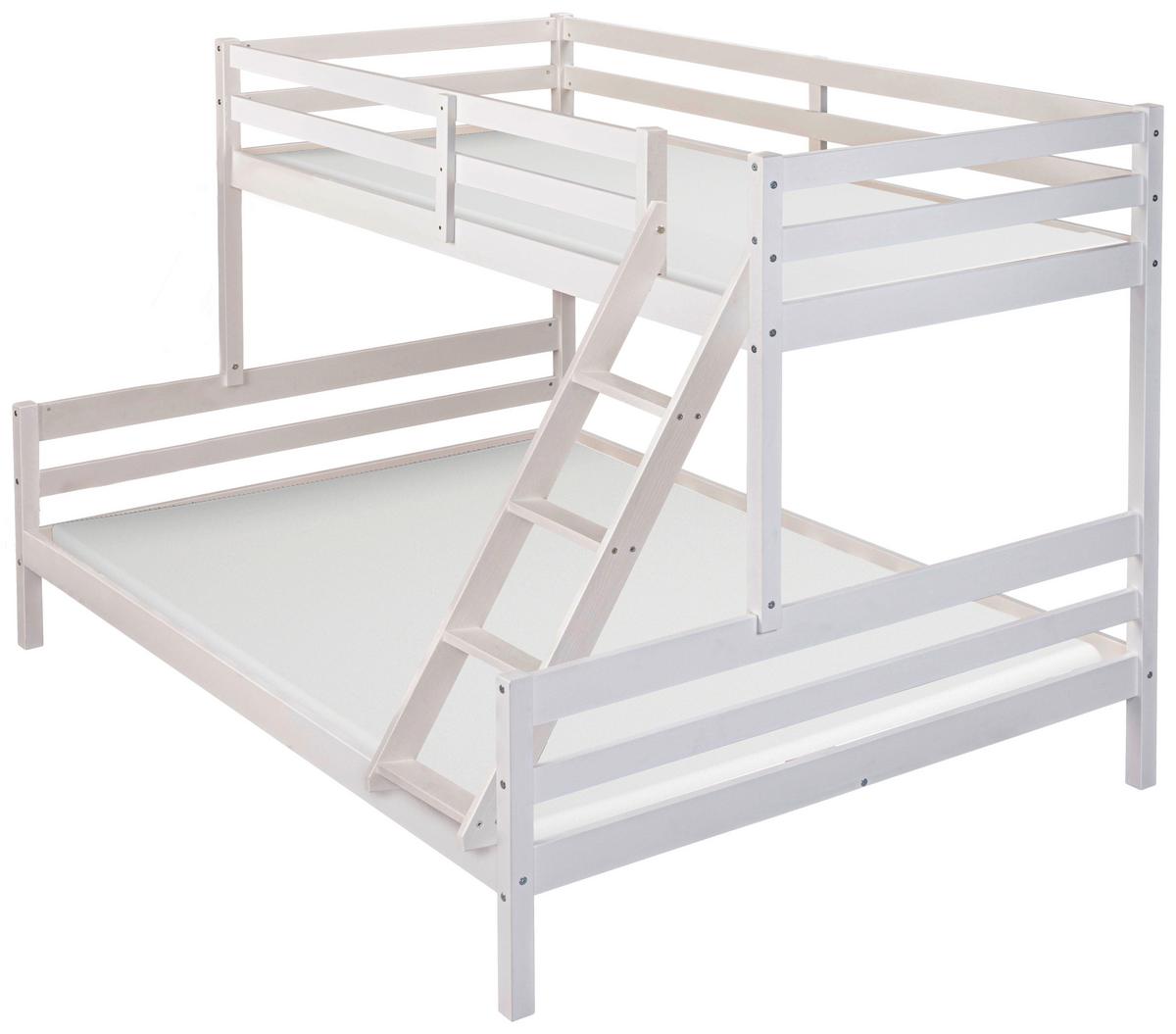 Etagenbett Sleepy Cloud ca. 90-140x200 cm Weiß - Weiß, MODERN, Holz (90-140/200cm) - MID.YOU