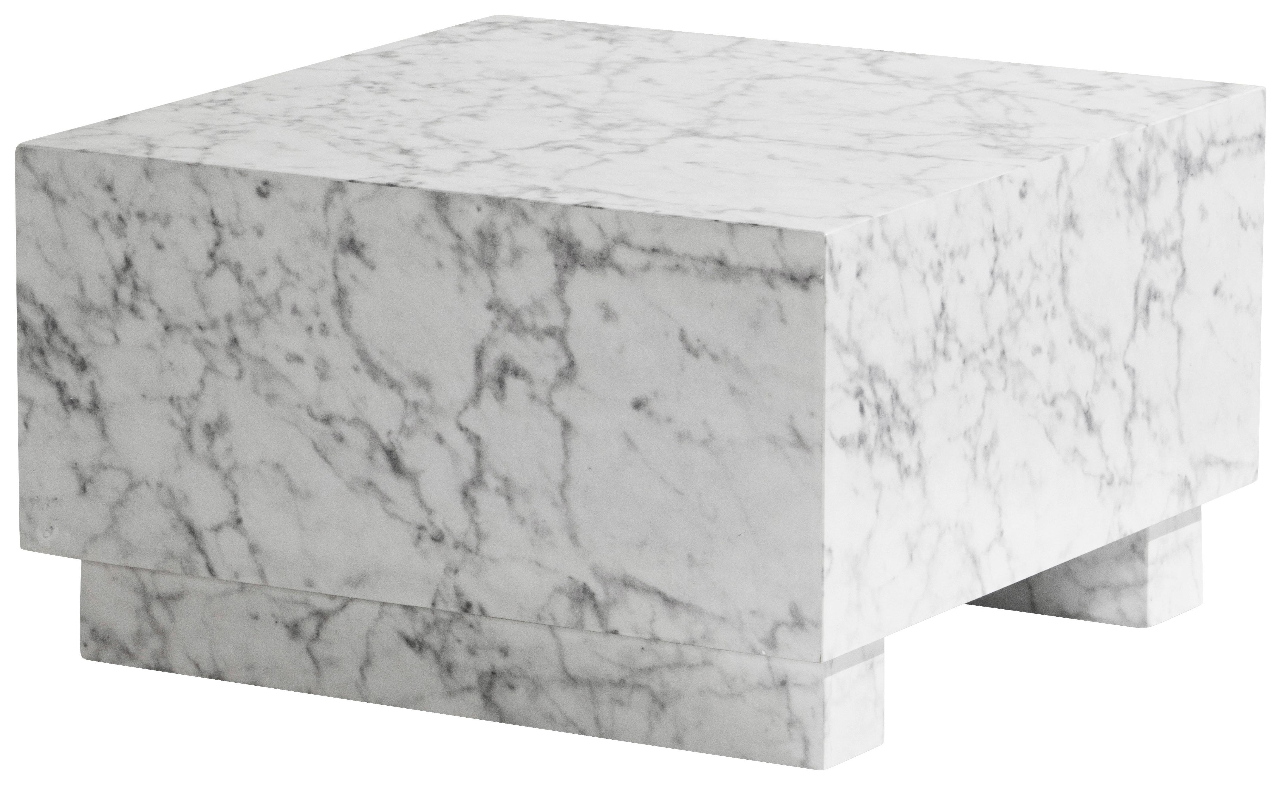 Klubska Miza Monobloc - bela/visoki sijaj, Trendi, leseni material (60/60/35cm) - Livetastic