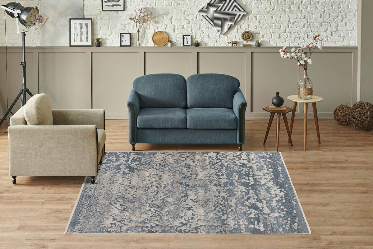 Flachwebeteppich Dilan 300 - Anthrazit, Konventionell, Textil (160/230cm) - Kayoom