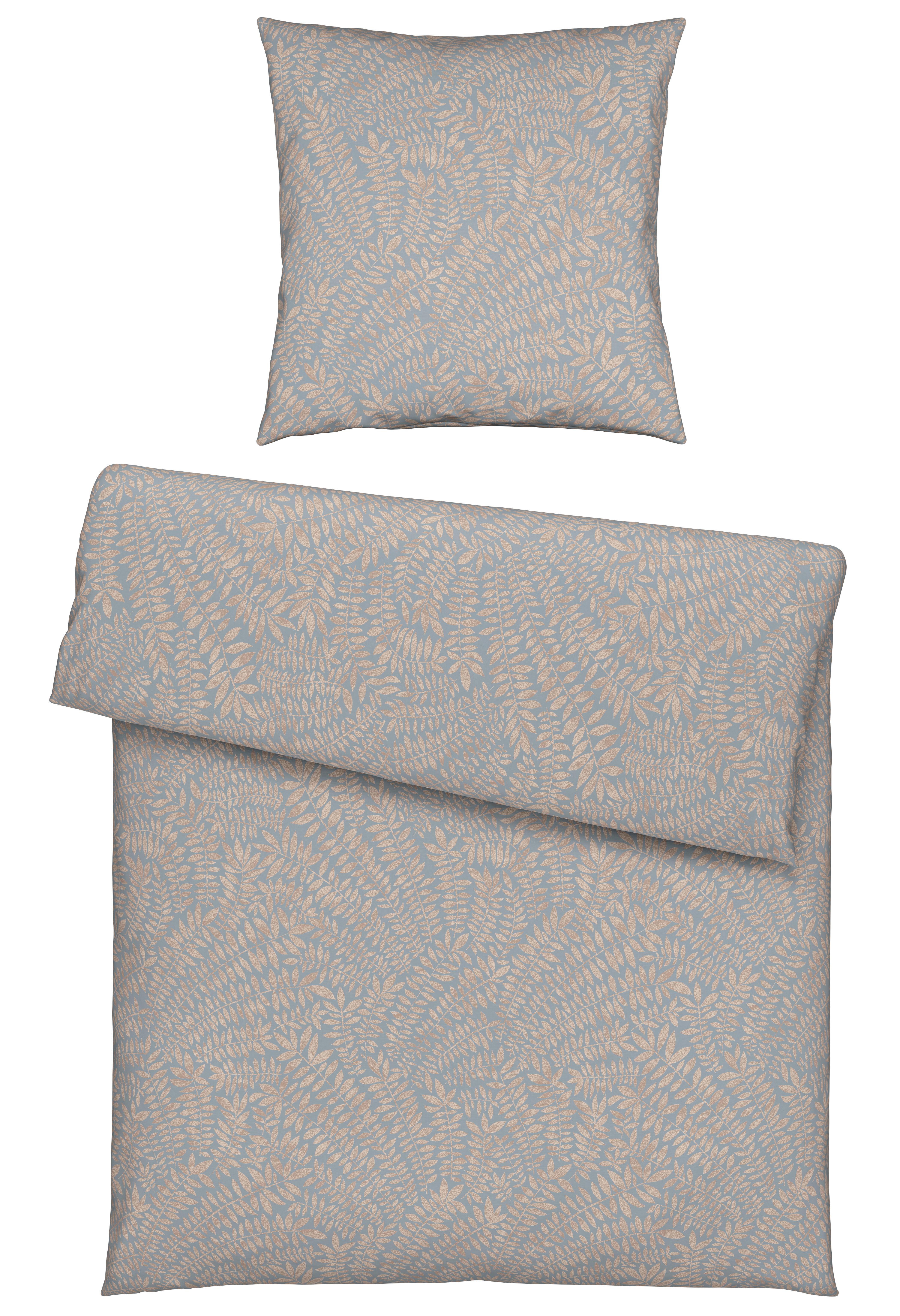 Bettwäsche Lorita Rauchblau ca. 135x200cm - Blau, Textil (135/200cm) - Modern Living