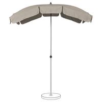 Sonnenschirm Siesta Taupe ca. 180x130cm - Taupe, Basics, Kunststoff/Metall (180/130cm) - Suncomfort by Glatz