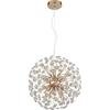 SUSPENSION LED CHEYENNE - clair/couleur doré, Basics, métal/verre (40/40/150cm)