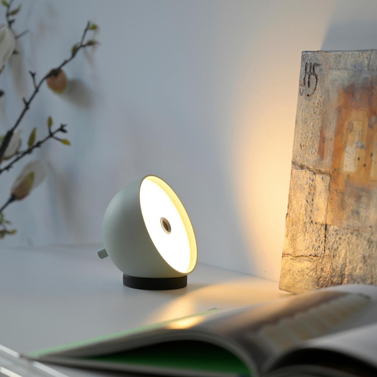 LAMPA STOŁOWA Z AKUMULATOREM 19244-43 BELLIS - szałwiowy, Design, tworzywo sztuczne/metal (11/11/36cm) - Schöner Wohnen