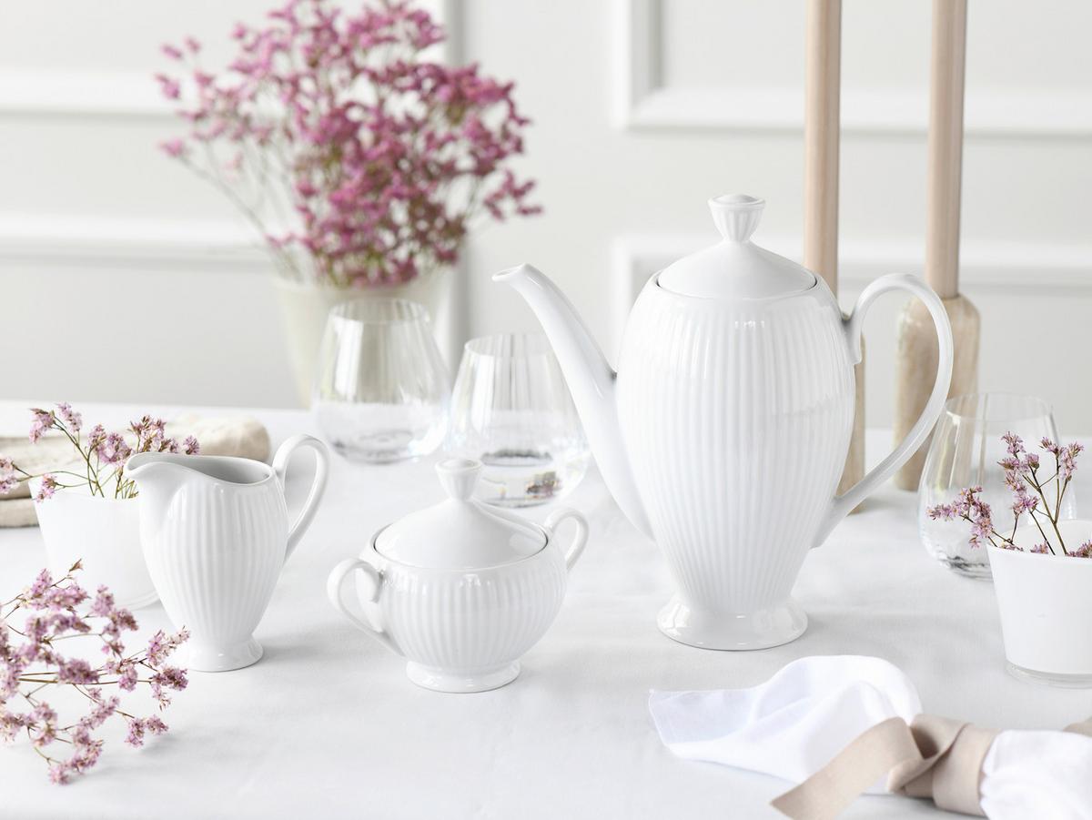 Kavni Servis Valencia, 3-Delni - bela, Design, keramika - Creatable