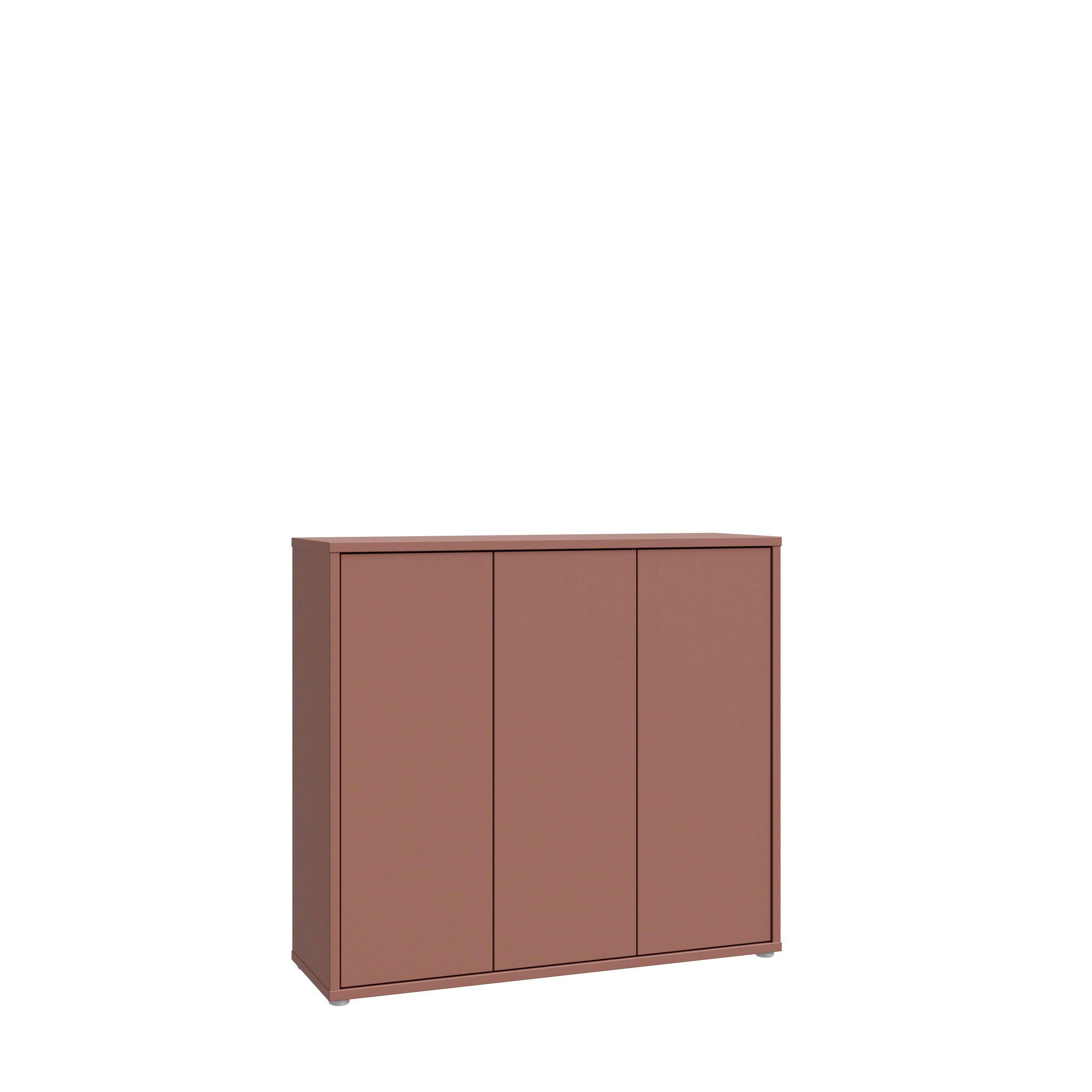 Ormarić Za Cipele Alice - siva/terakota, Moderno, drvni materijal/plastika (109,2/99,1/34,9cm) - Modern Living