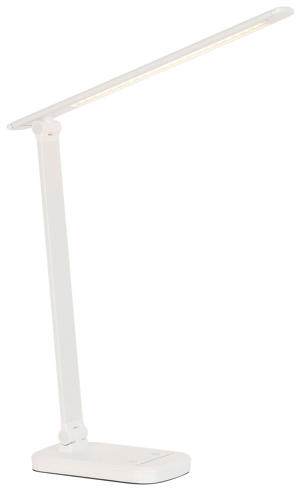 Namizna Led-svetilka Tomi - bela, Moderno, kovina/umetna masa (38,5/10,2/35,9cm) - Mömax
