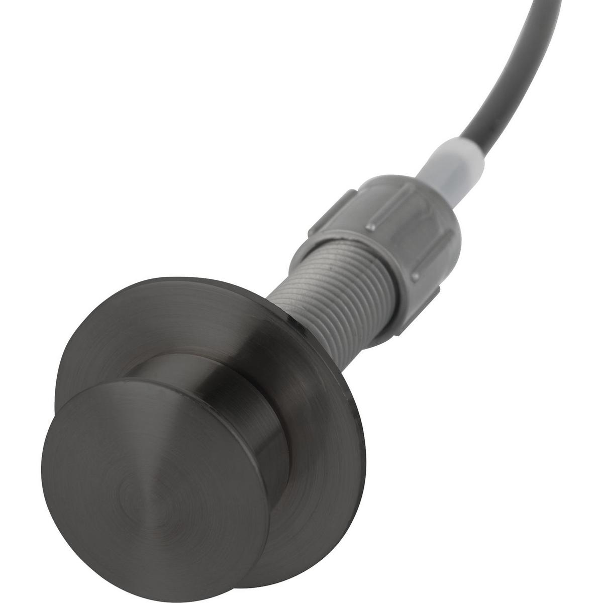 Drehexcenterkappe Solido für 2D-Spüle - Schwarz, Stein