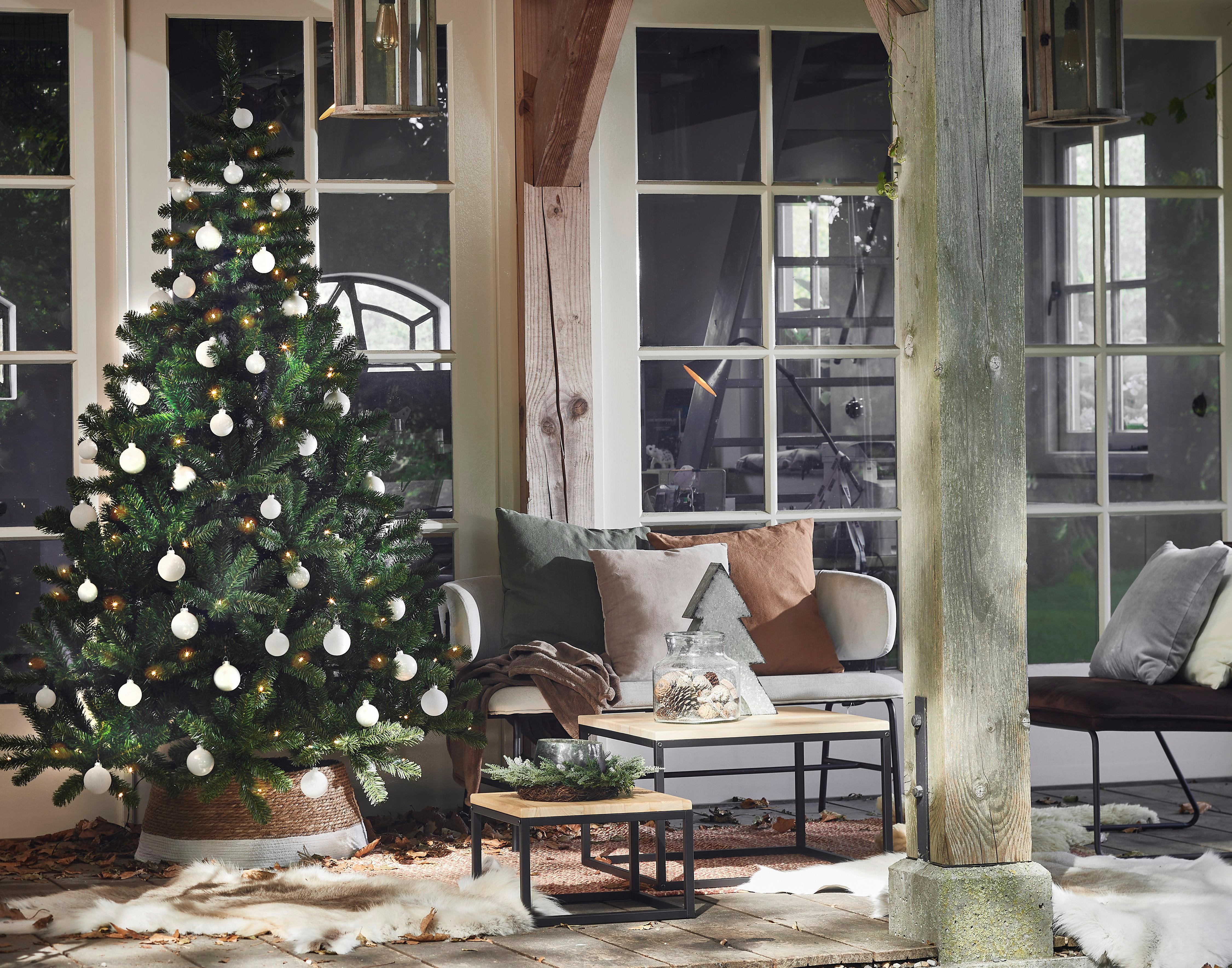 Weihnachtsbaum Charlton in Grün ca. 185cm - Grün, Kunststoff (115/185cm)