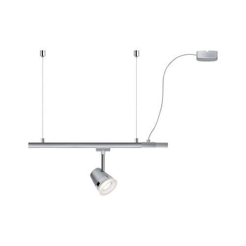 Schienensystem-Einspeiser Urail Cable Feed max. 1000 W - Chromfarben, Basics, Kunststoff/Metall (70cm) - Paulmann
