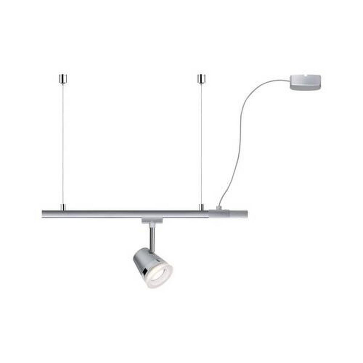 Schienensystem-Einspeiser Urail Cable Feed max. 1000 W - Chromfarben, Basics, Kunststoff/Metall (70cm) - Paulmann