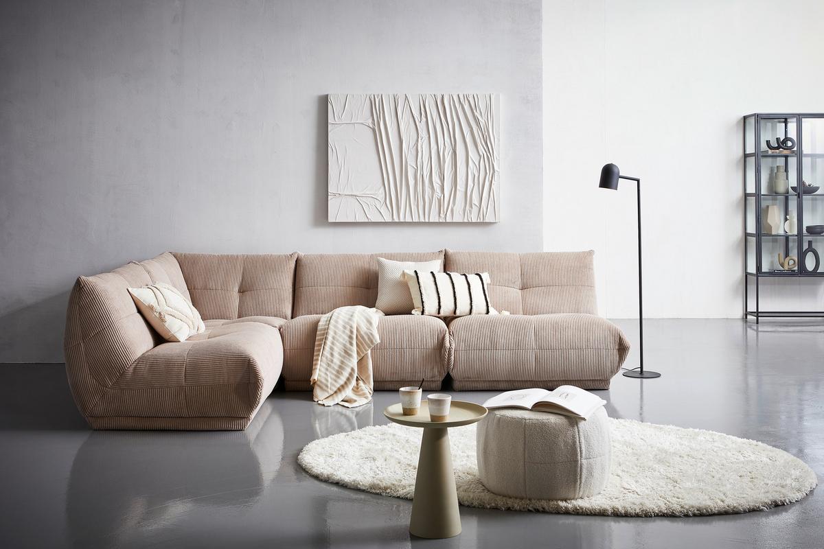 Modul Sofaelement Giselle Taupe - Taupe, Trend, Textil (105/80/112cm) - Livetastic