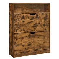 SCHUHKIPPER SHOE CABINET - Braun, MODERN, Holzwerkstoff (80/102/24cm) - MID.YOU