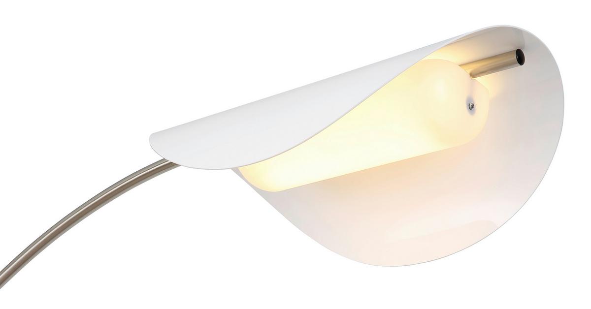 LED-STEHLEUCHTE 58032N ROBLES - Weiss/Schwarz, Design, Kunststoff/Metall (124/35/182cm) - Globo