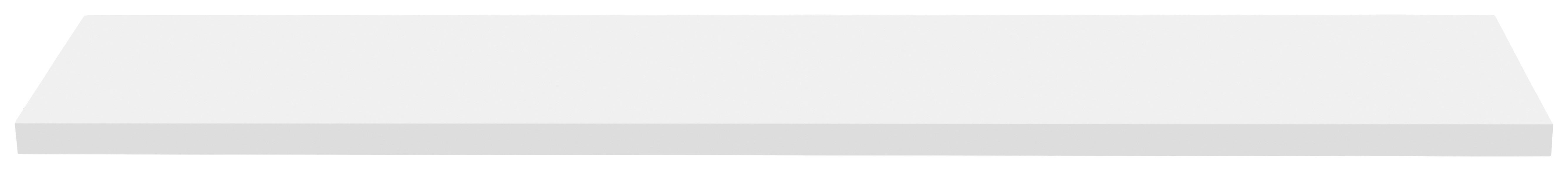 Stenska Polica Chany, Bela, Visoki Sijaj,  80x15 Cm - bela, Moderno, leseni material (80/2/15cm) - Mömax