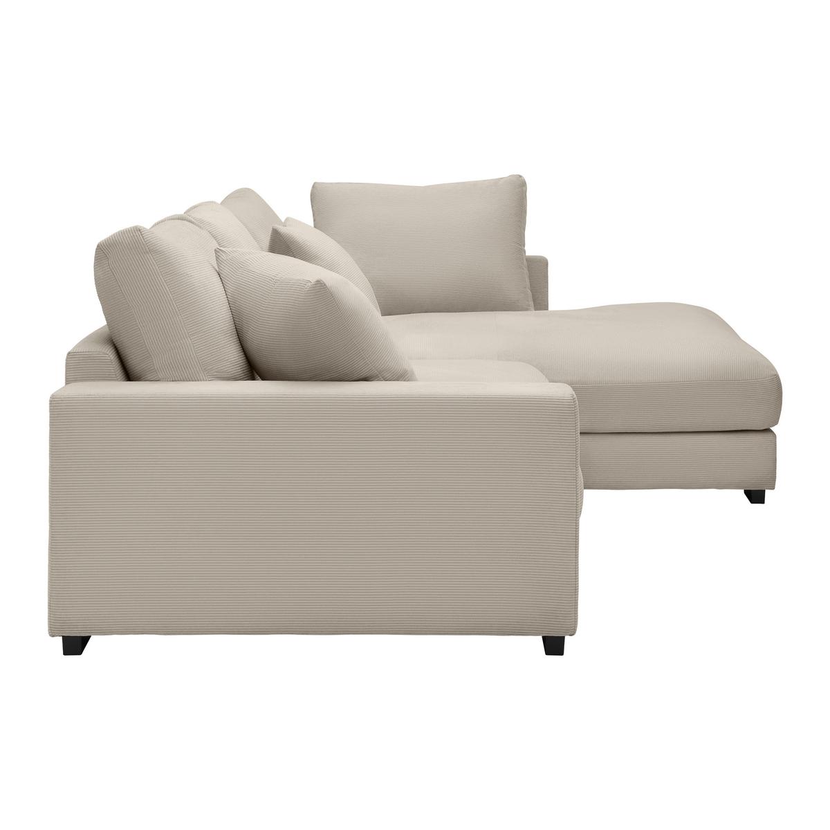 Kutna Garnitura Pedro - crna/taupe, Moderno, tekstil/plastika (300/190cm) - Mömax