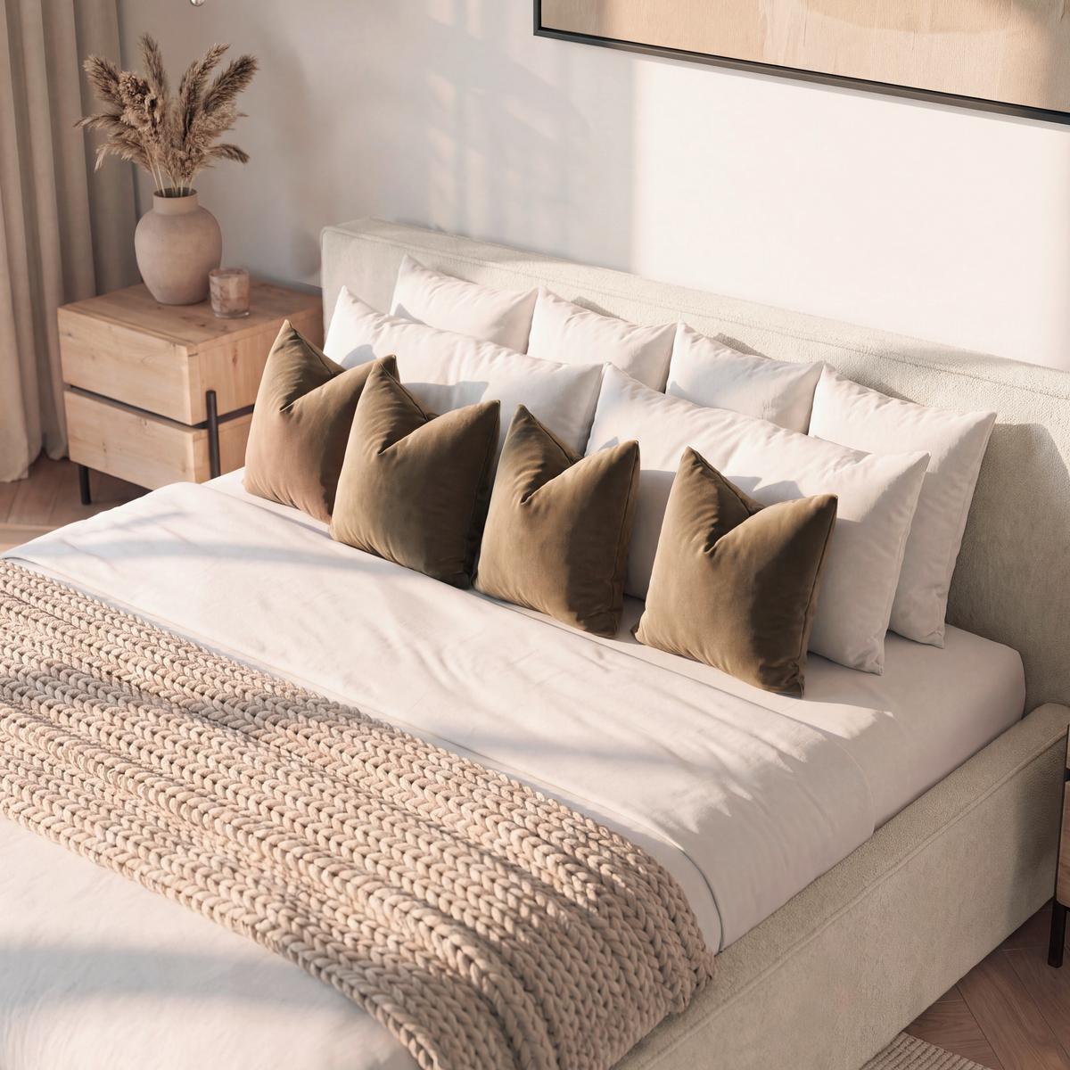 Familienpolsterbett Serena Elfenbein ca. 270x200 cm - Elfenbein/Schwarz, MODERN, Holz/Kunststoff (270/200cm) - Bessagi Home
