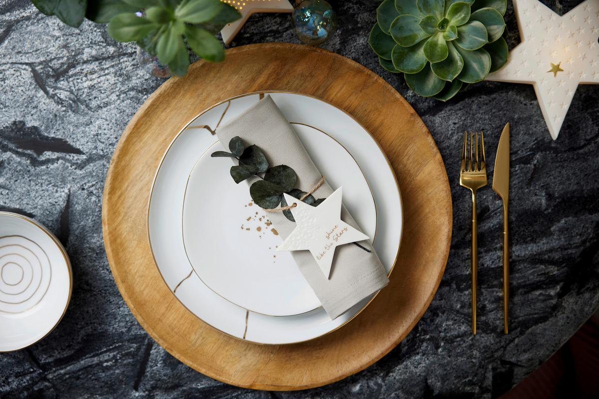 Függődísz Frieda - fehér, Konventionell, textil/kerámia (9,8/9,8/0,5cm) - Modern Living