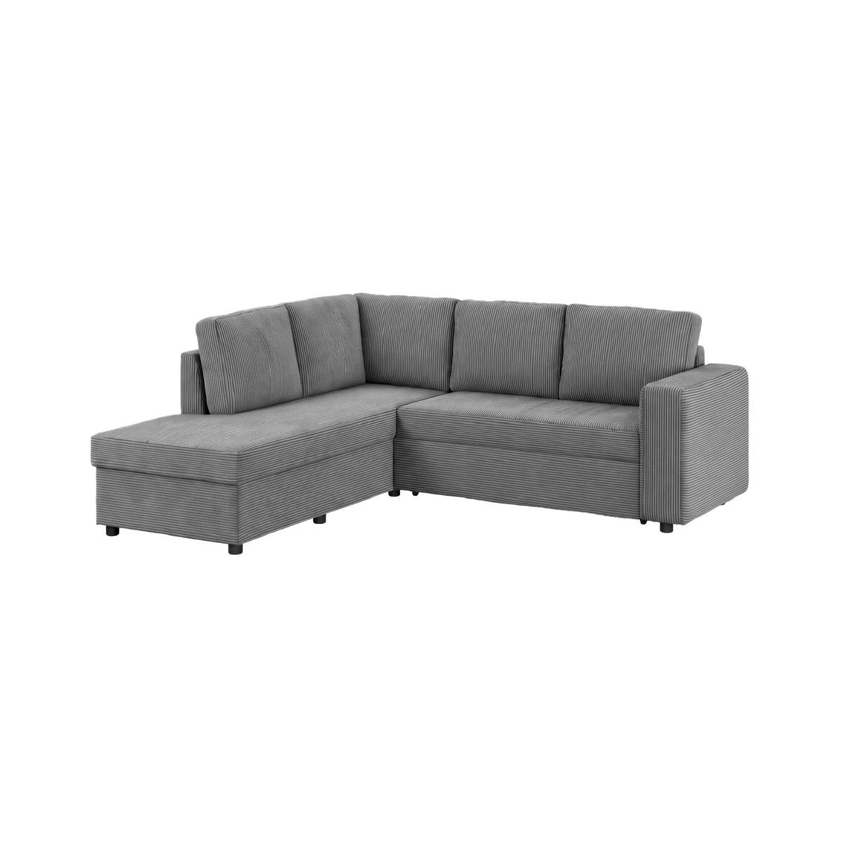 Colțar Toulouse - antracit, Trend, lemn/metal (206/224cm)