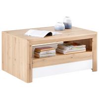 Stolić Kashmir New - bijela/boje hrasta, Moderno, drvni materijal (100/50/69cm) - Modern Living