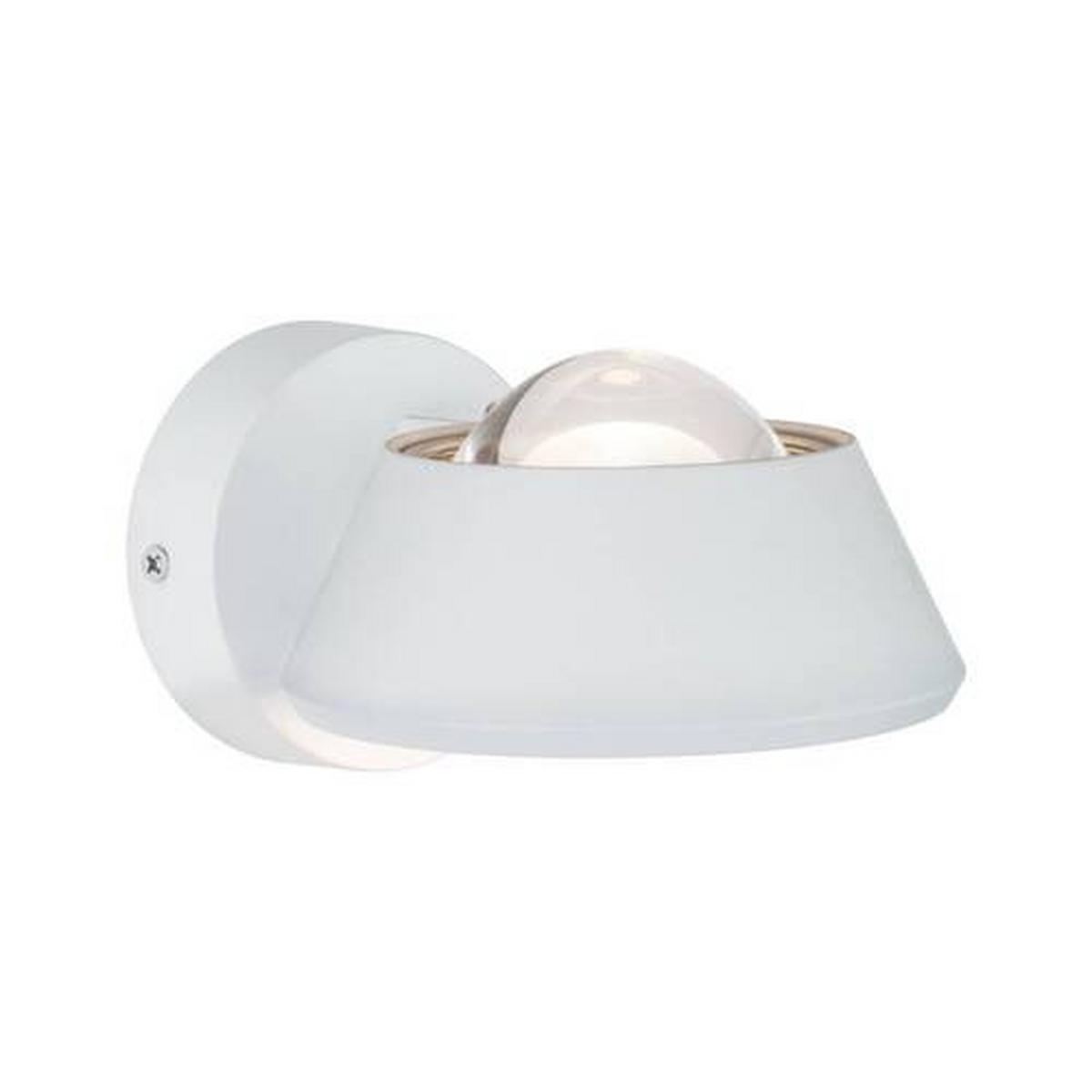 Wandleuchte Sabik in Weiß max. 9 Watt - Weiß, Basics, Kunststoff - Paulmann