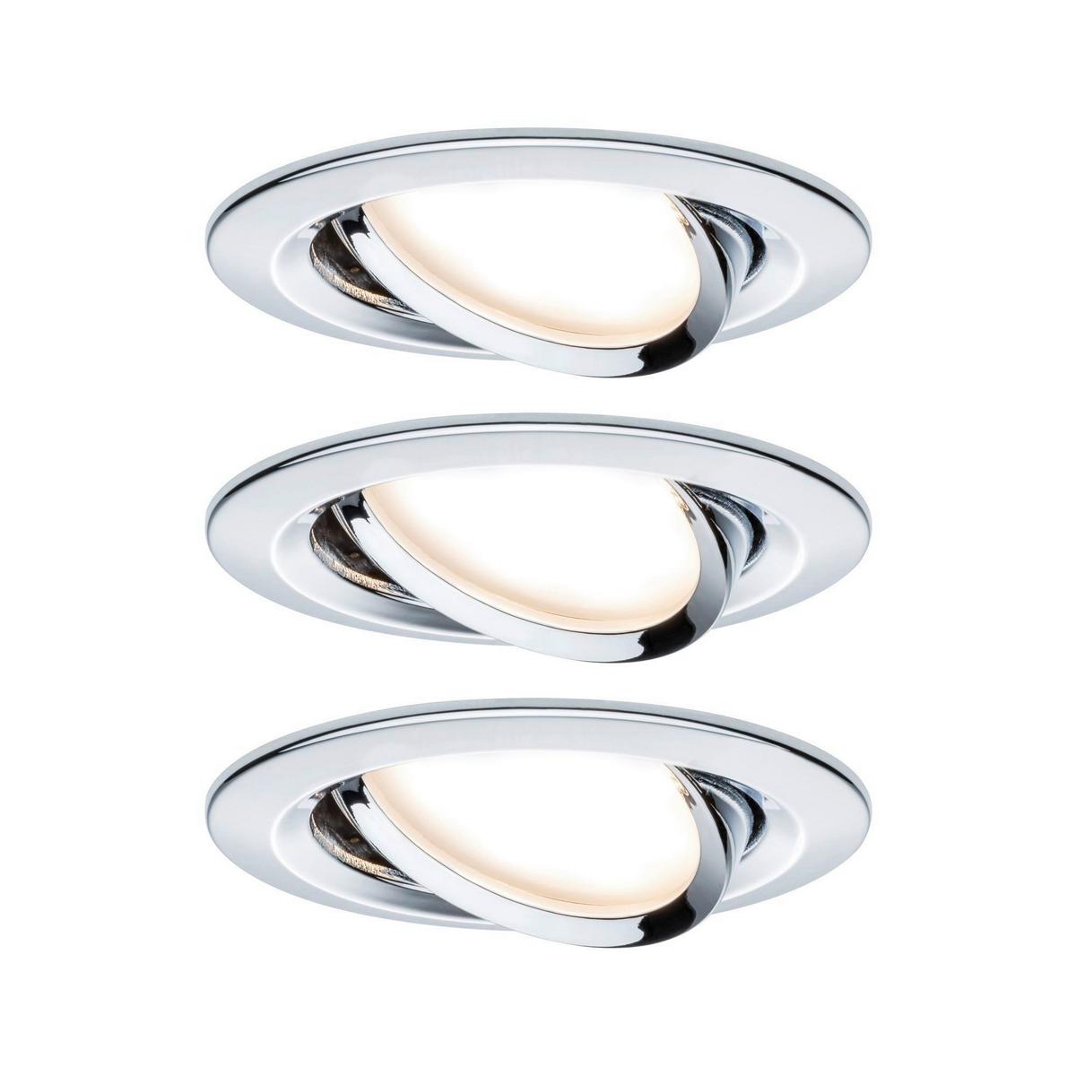 Deckenleuchte Nova in Alufarben max. 6,5 Watt - Design (8,4cm) - Paulmann