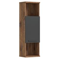 Midischrank Ramon ca. 35x112 cm Eiche/Grau - MODERN, Holzwerkstoff/Kunststoff (35/112/25cm) - MID.YOU
